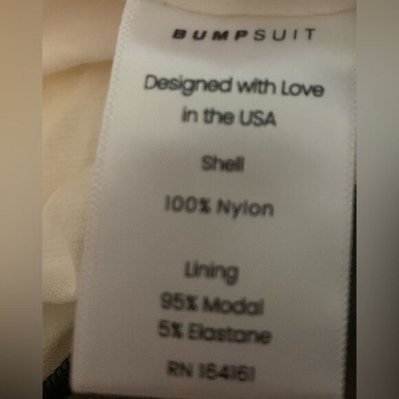 BUMPSUIT NEW Off The Shoulder Soft Mesh Maternity Dress in Ivory - Picture 13 of 16